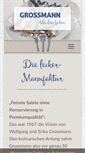 Mobile Screenshot of handel.grossmann-feinkost.de