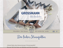 Tablet Screenshot of handel.grossmann-feinkost.de